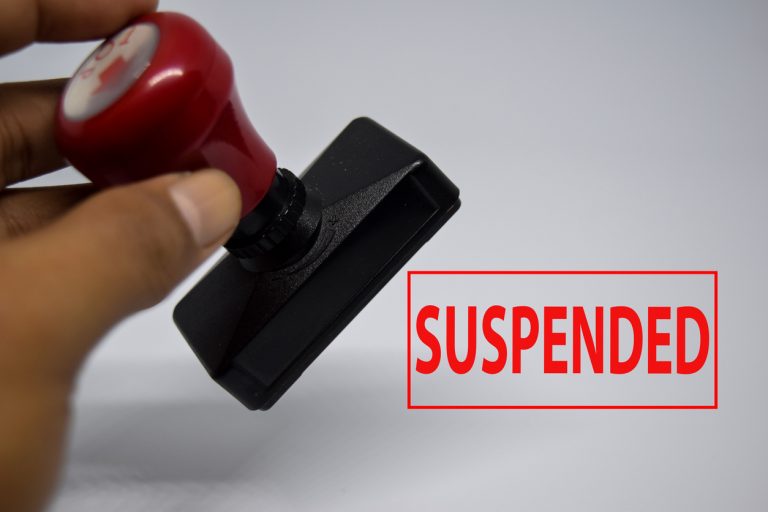 AFS Licence Suspended