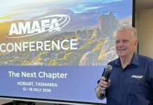 Advice Profession’s Future Hinges on Trust, AMAFA Says Keith Marshall addressing attendees at the AMAFA conference, Hobart, on the importance of not allowing technology to overshadow the human touch when delivering advice.
